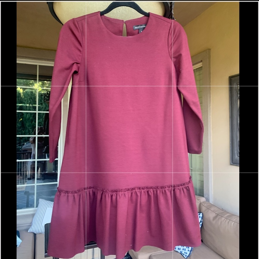 Burgandy Banana Republic Dress